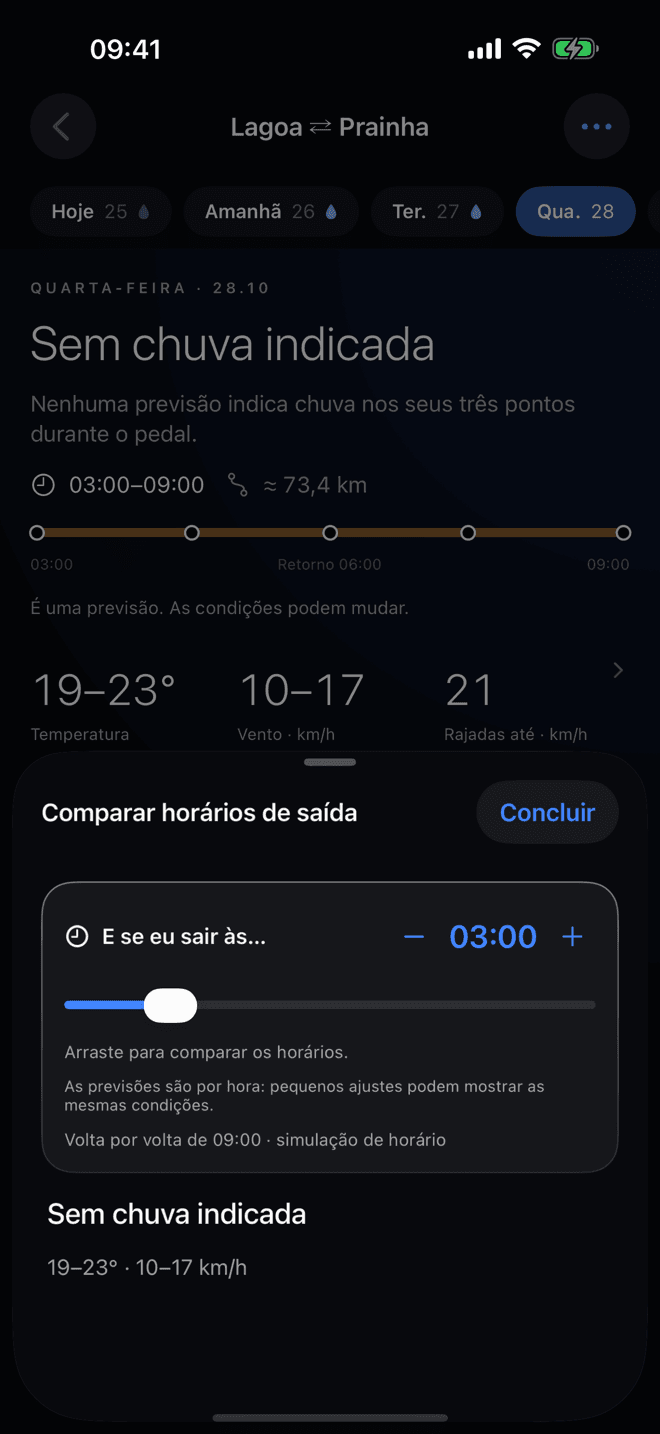 Tela do VeloBriefing: Planejamento